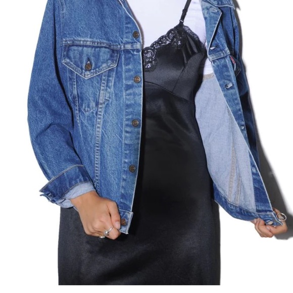 Vintage Levi jean jacket new condition no flaws woman medium - Picture 5 of 6